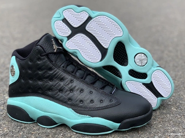 Island Green Retro 414571-030 Air 13 Black Jordan 0306